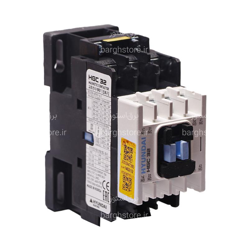 1 کنتاکتور هیوندای HYUNDAI مدل HGC32 بوبین 220 ولت AC - Image 1