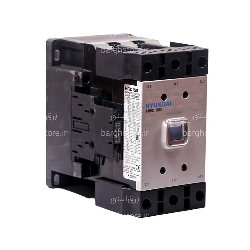 2 کنتاکتور هیوندای HYUNDAI مدل HGC150 بوبین 220 ولت AC - Image 1