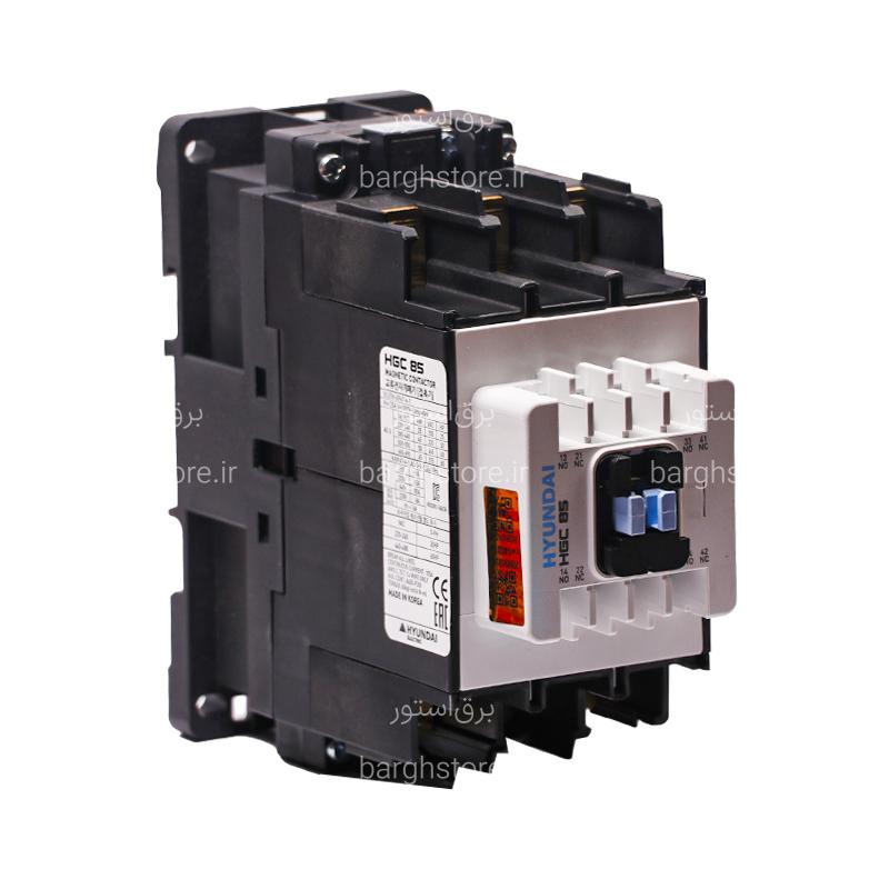4 کنتاکتور هیوندای HYUNDAI مدل HGC85 بوبین 220 ولت AC - Image 1