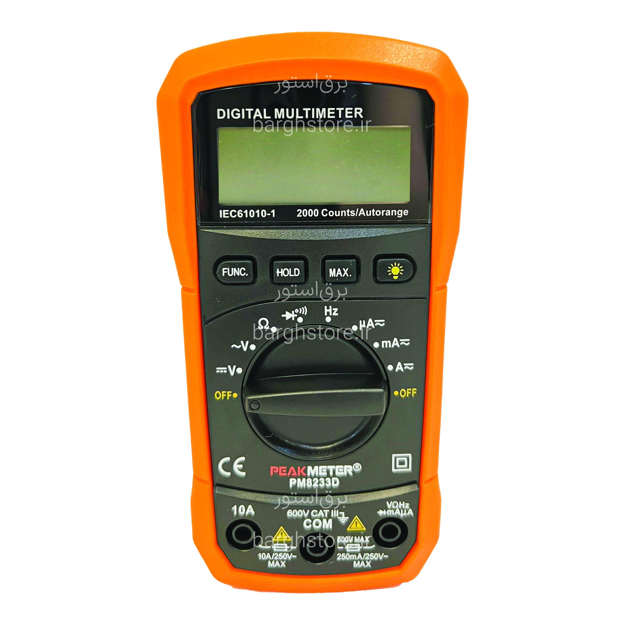 PM8233D - 1 مولتی متر دیجیتال پیک متر PEAKMETER مدل PM8233E - Image 1