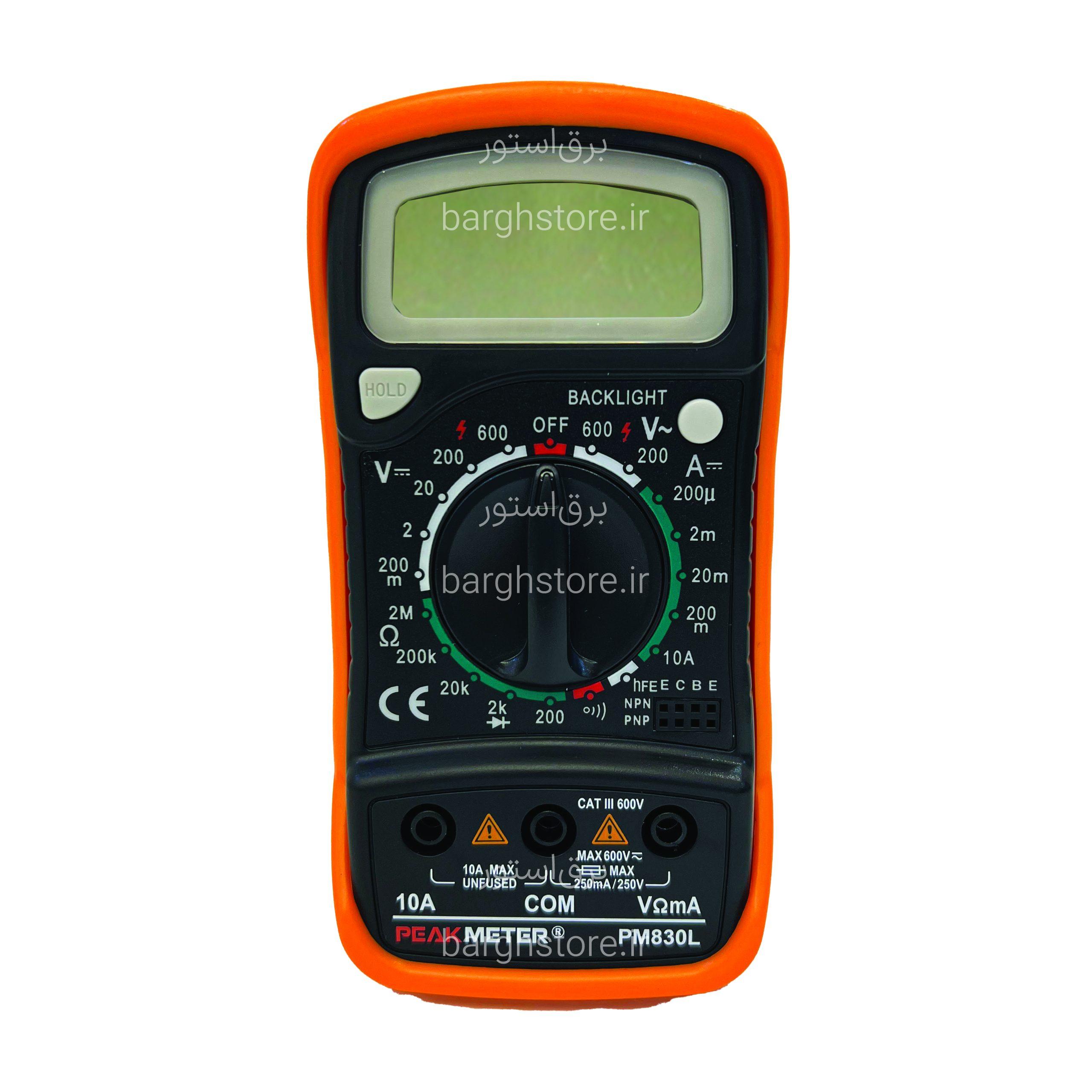 PM830L - 1 مولتی متر دیجیتال پیک متر PEAKMETER مدل PM830L - Image 1