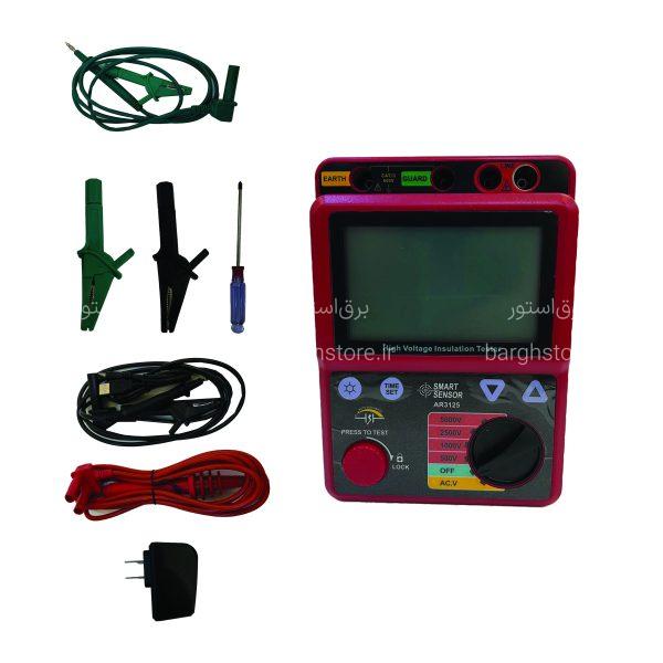 تستر عايق (ميگر) ديجيتال اسمارت سنسور SMART SENSOR مدل AR3125 - برق استور | فروشگاه اینترنتی لوازم الکتریکی