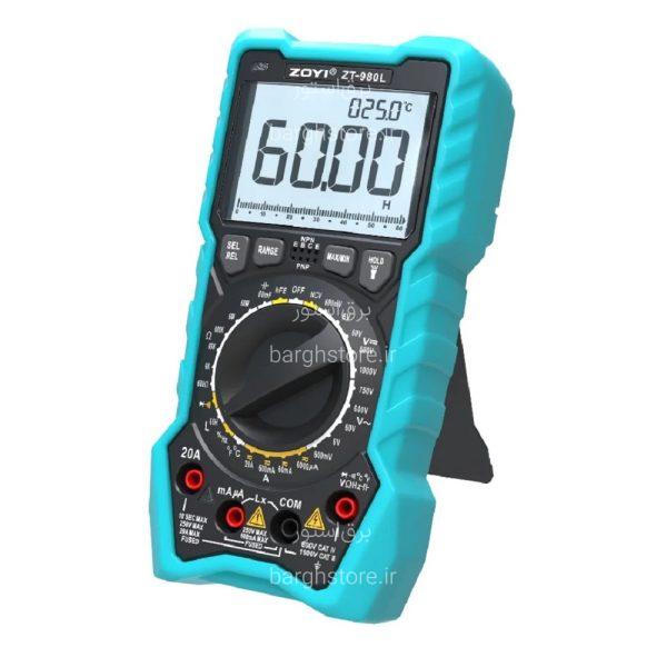 مولتی متر دیجیتال زویی ZOYI مدل ZT-980L - برق استور | فروشگاه اینترنتی لوازم الکتریکی