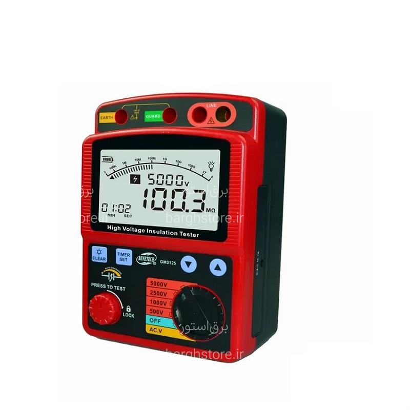 3125 - 1 تستر عایق (میگر) دیجیتال بنتک BENETECH مدل GM3125A - Image 1